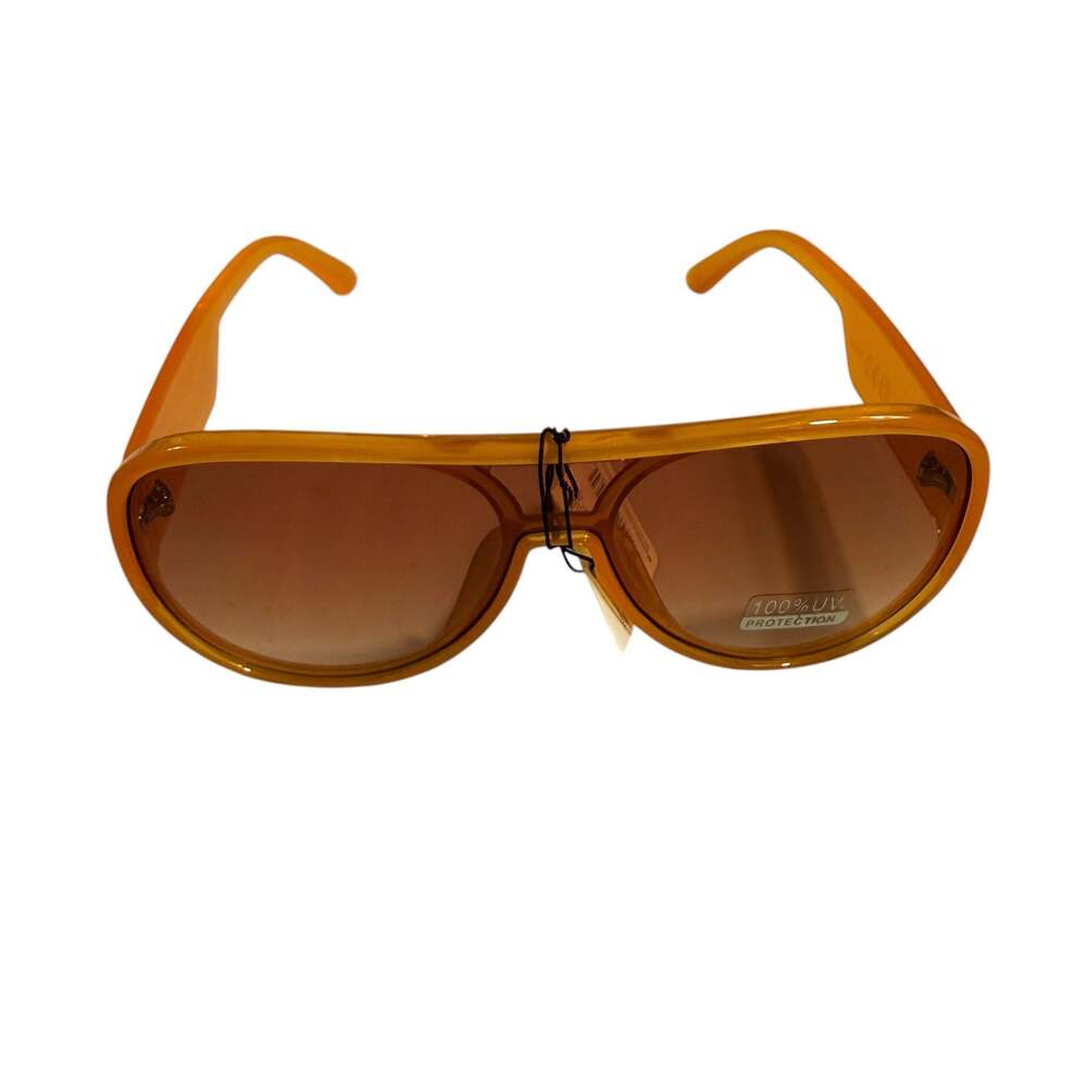 SL Sunglasses Luxe Amber Flat Top Aviator Sunglasses 66-17-140